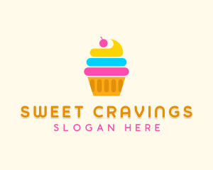 Modern Cupcake Pastry logo design