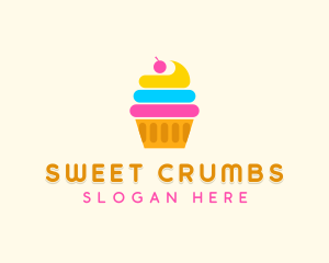 Modern Cupcake Pastry logo design