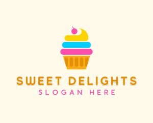 Modern Cupcake Pastry logo design