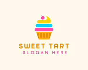 Modern Cupcake Pastry logo design