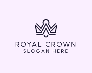 Luxury Pageant Tiara logo design