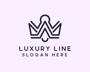 Luxury Pageant Tiara logo design