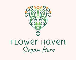 Decorative Flower Bouquet logo