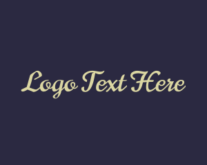 Italic - Luxurious Script Brand logo design