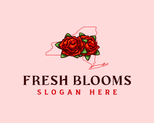 Flower Rose New York logo design