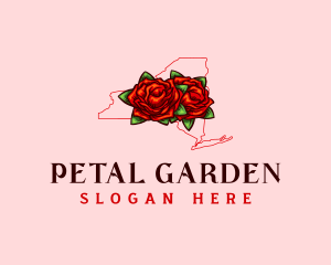 Flower Rose New York logo design