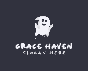 Halloween Spirit Ghost Logo