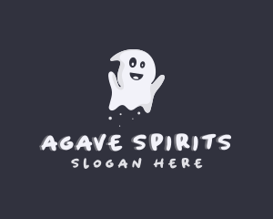 Halloween Spirit Ghost logo design