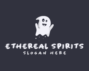 Halloween Spirit Ghost logo design