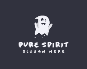 Halloween Spirit Ghost logo design