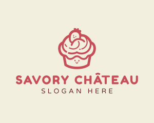 Cute Pastry Cupcake logo design