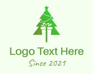 Christmas Tree Present Gift logo