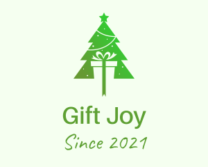 Christmas Tree Present Gift logo