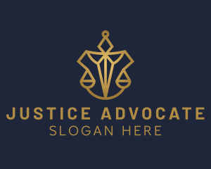 Elegant Prosecutor Justice Scale  logo