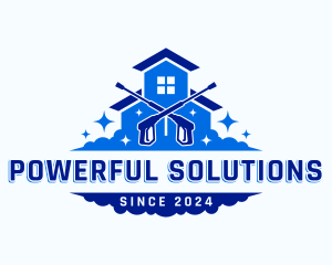 Power Wash Home Cleaning logo design