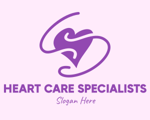 Purple Heart Squiggle logo