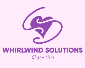 Purple Heart Squiggle logo