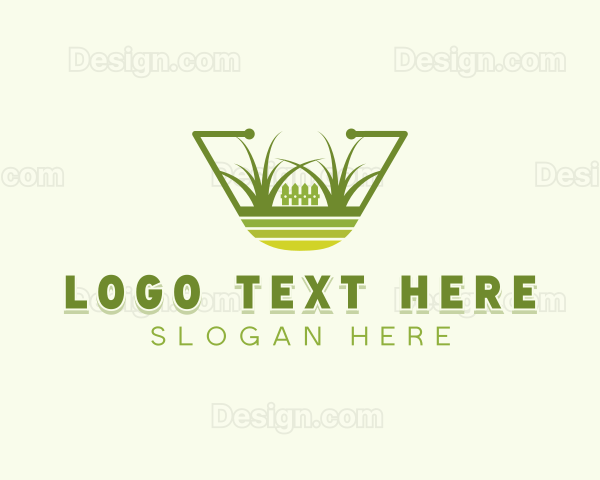 Lawn Fence Landscaping Logo