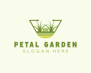 Lawn Fence Landscaping  logo design