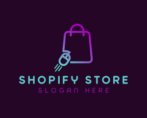 Online Shopping Bag logo design