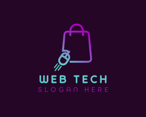 Online Shopping Bag logo design