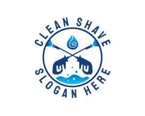 Pressure Washer Cleaning logo design