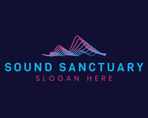 Music Sonic Sound Wave  logo design