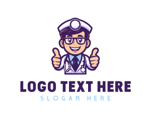 Pharmacist Doctor Cartoon logo