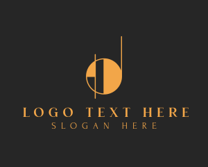Partnership - Art Deco Interior Designer Firm logo design