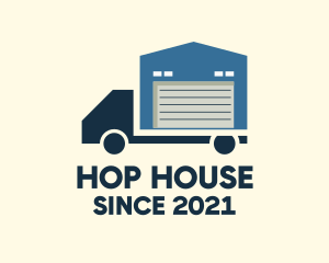 House Garage Truck logo design