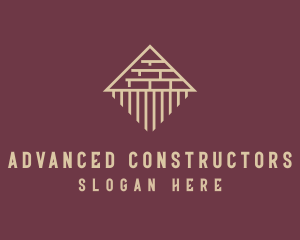 Pyramid Brick Construction logo design