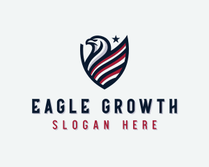 Patriot Eagle Shield logo design