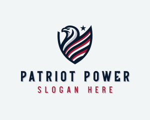 Patriot Eagle Shield logo design