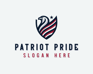 Patriot Eagle Shield logo design