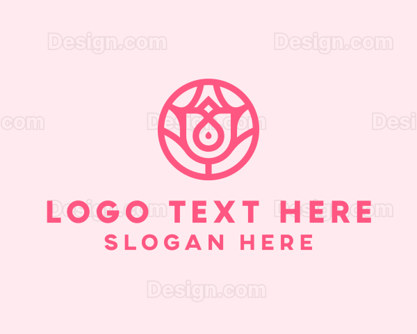 Pink Flower Wellness Logo