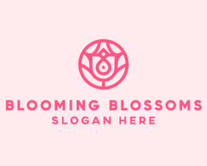 Pink Flower Bloom logo