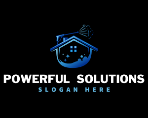 Power Pressure Wash Sanitation logo design