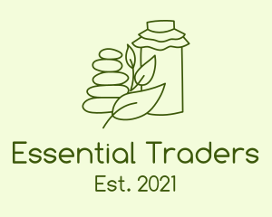 Essential Oil Massage  logo design