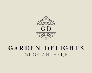 Garden Wedding Event logo design