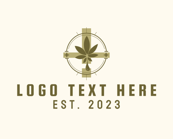 Cannabis Leaf logo example 3