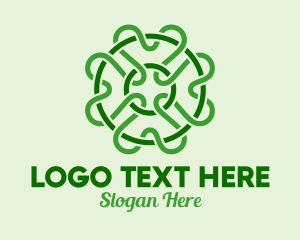 Green Clover Scribble logo