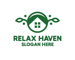 Green Vegan House Logo