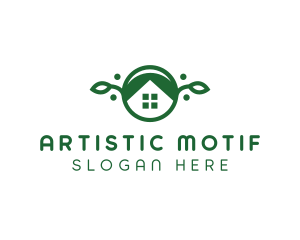 Green Vegan Home logo design