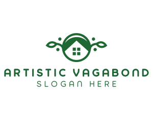 Green Vegan Home logo design