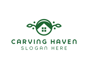 Green Vegan Home logo design