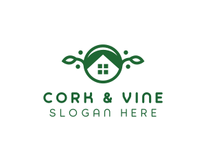 Green Vegan Home logo design