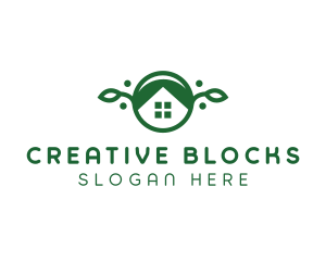 Green Vegan Home logo design