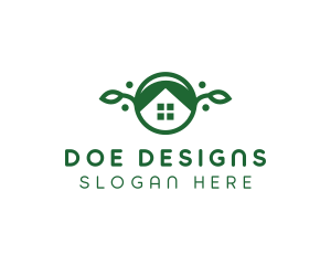 Green Vegan Home logo design