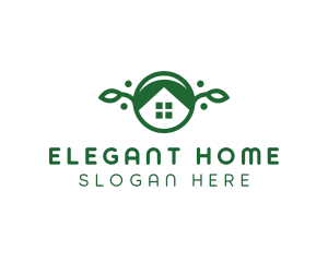 Green Vegan Home logo design