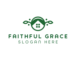 Green Vegan Home logo design